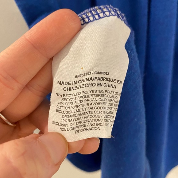 Nike Dark Blue Tie Dye Colorblock Racer Back Tank Top - Picture 5 of 8